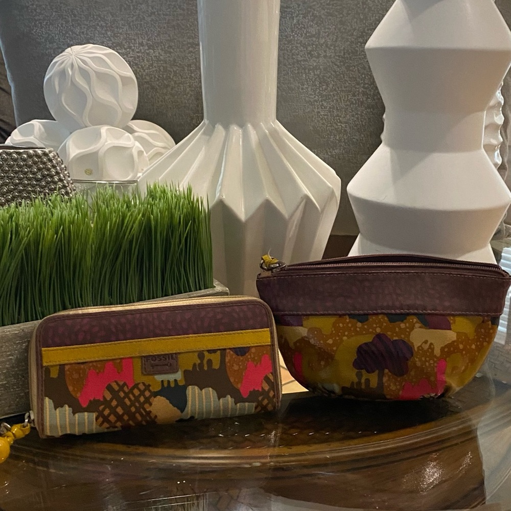 Wallet & Cosmetic bag Fossil
